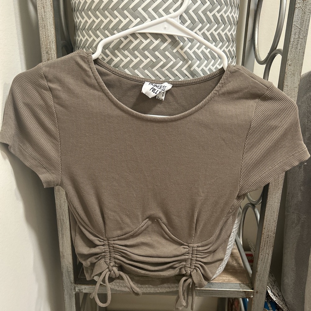 Princess Poly green crop top